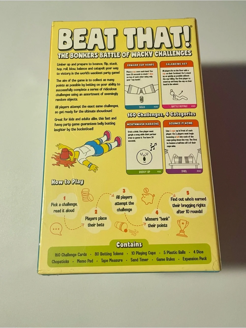Beat That! The Bonkers Battle of Wacky Challenges Board Game Bundle New Sealed